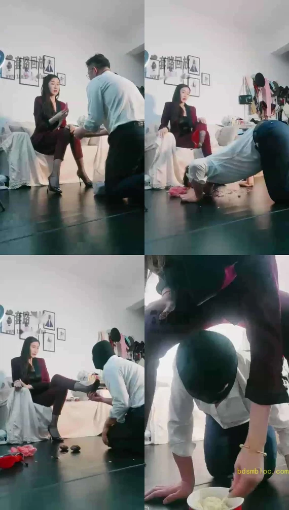 【微希】女Boss调教男下属强迫吃圣水泡面