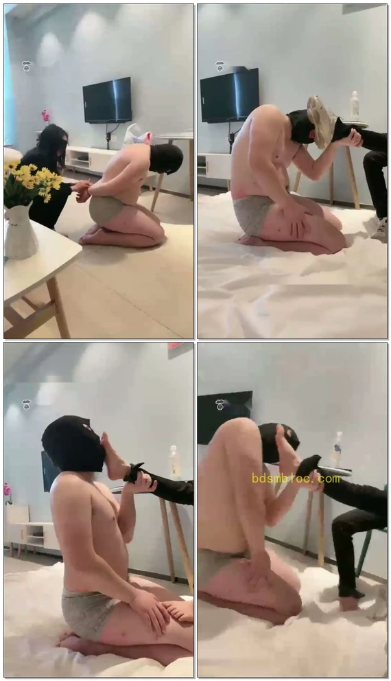 【KiKi殿下】暴打调教贱狗，口水耳光骑马踩踏钻胯，运动鞋棉袜
