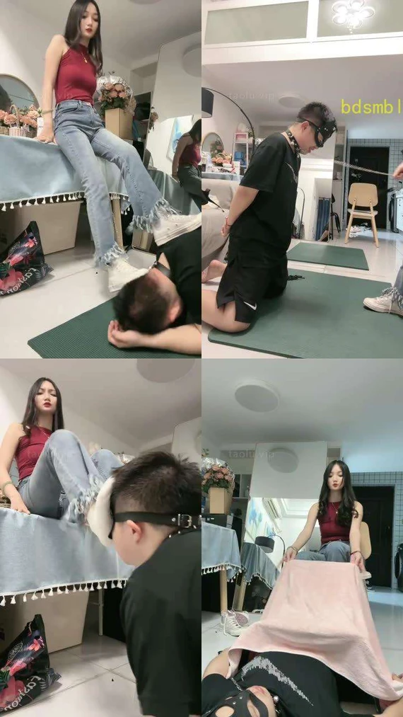 【尤物】匡威白袜气味辱/骑马转胯/全体重踩/腿绞