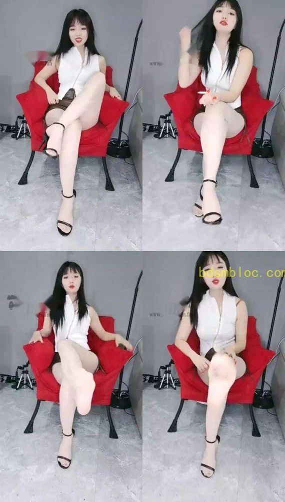 【浅夏大大】第一视角肉丝高跟，粗口，口水，红绿灯