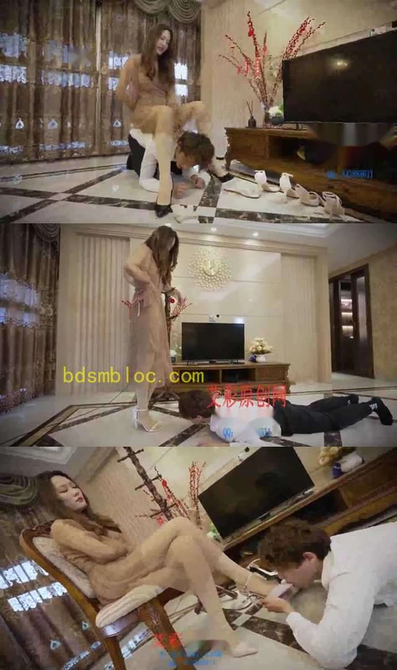 【奴隶岛】女同事开发脚奴