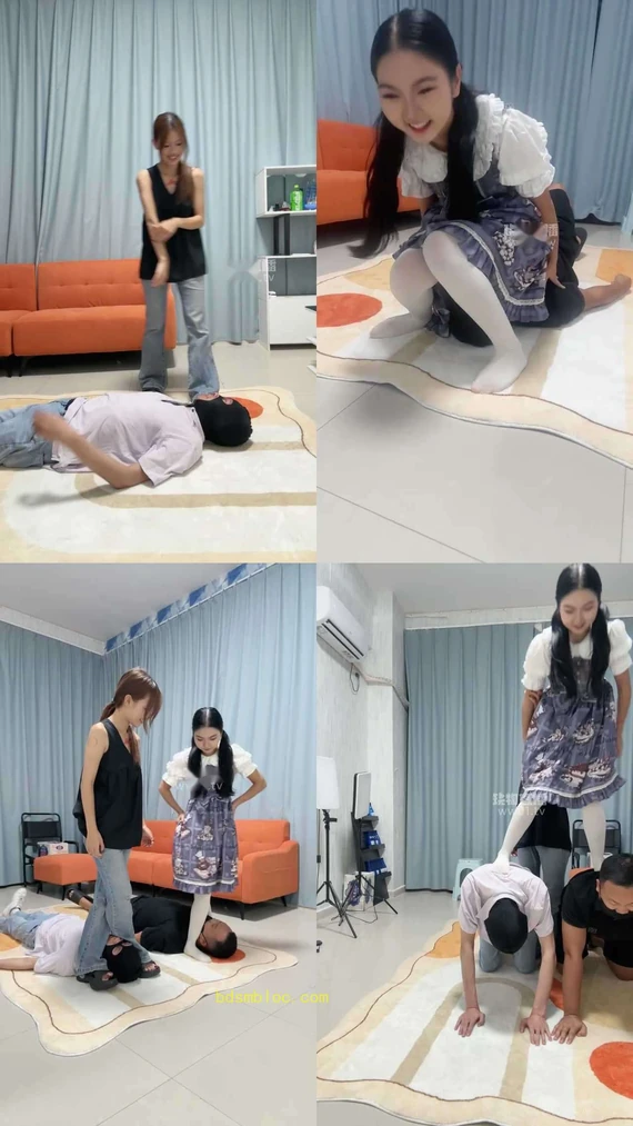 【猴歌】双主调教双狗坐脸踩踏