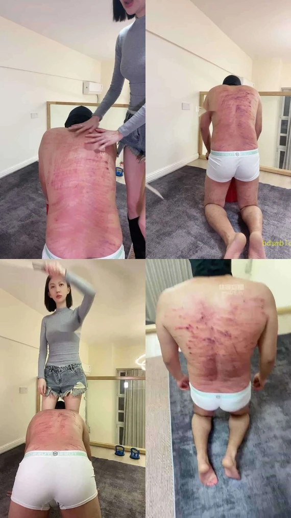 【青岛冰卿】TJ藤条往死抽穿c狗丁丁