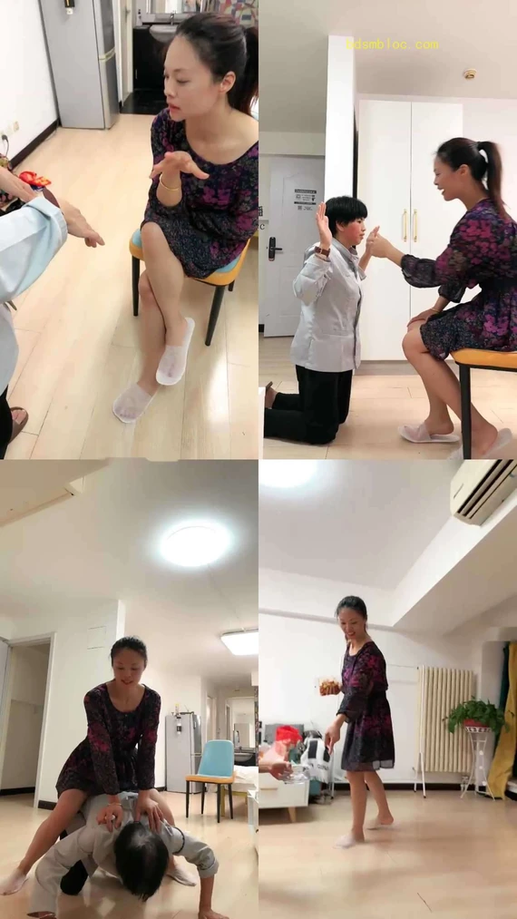 【夸梨】母狗喝自己尿吃自己呕吐物