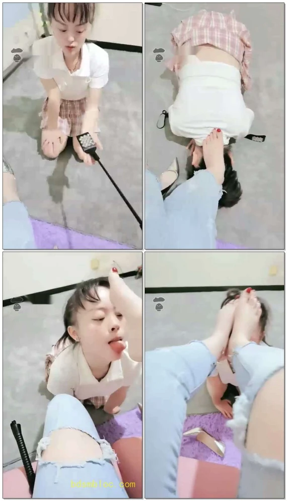 【西安梦幻大大】虐哭调皮女狗，藤条打手心,脚心,sp,耳光虐的母狗哇哇哭【29分钟】_202164173341