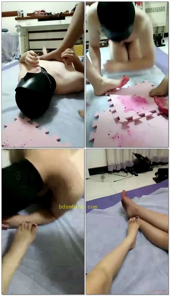 【芯瑶S&amp;维维S】姐妹脚喂食，羞辱狗