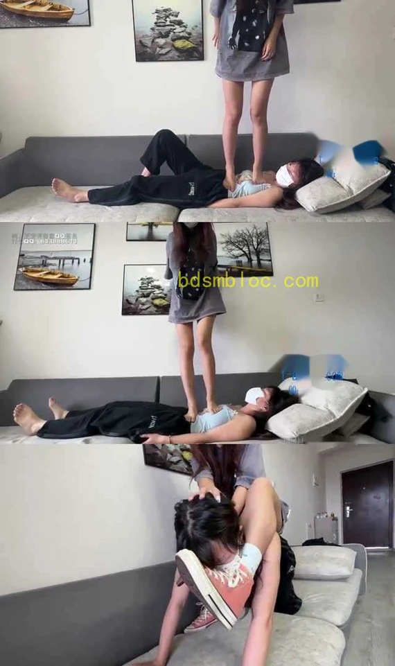【208少女宿舍】无双女主 犯贱女m室友被全体重踩踏