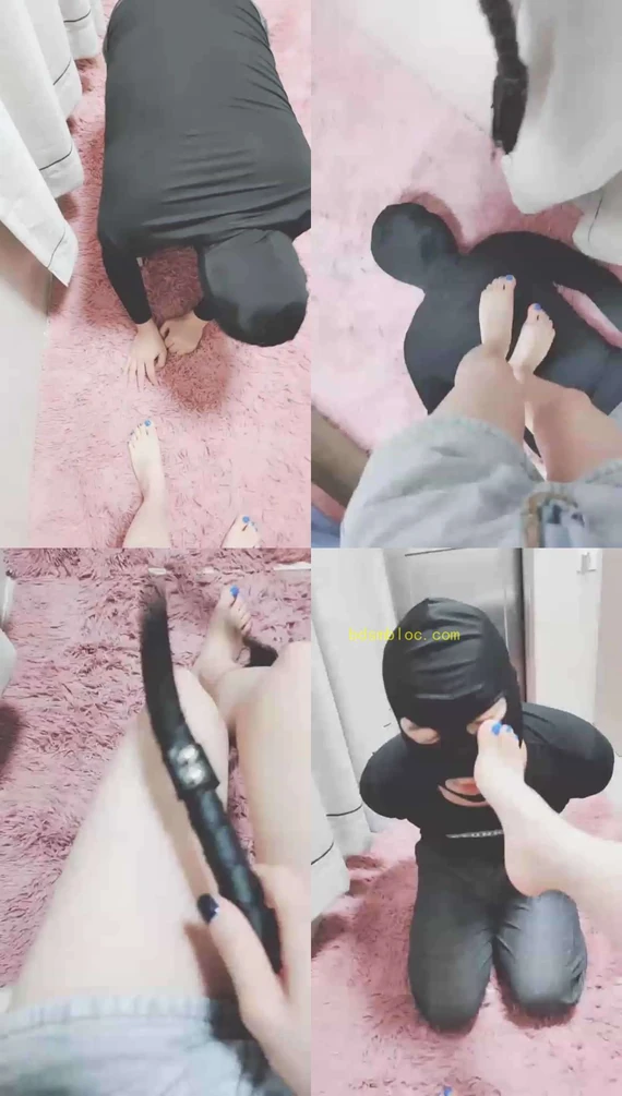 【灵竹】鞭打踩踏，脚耳光