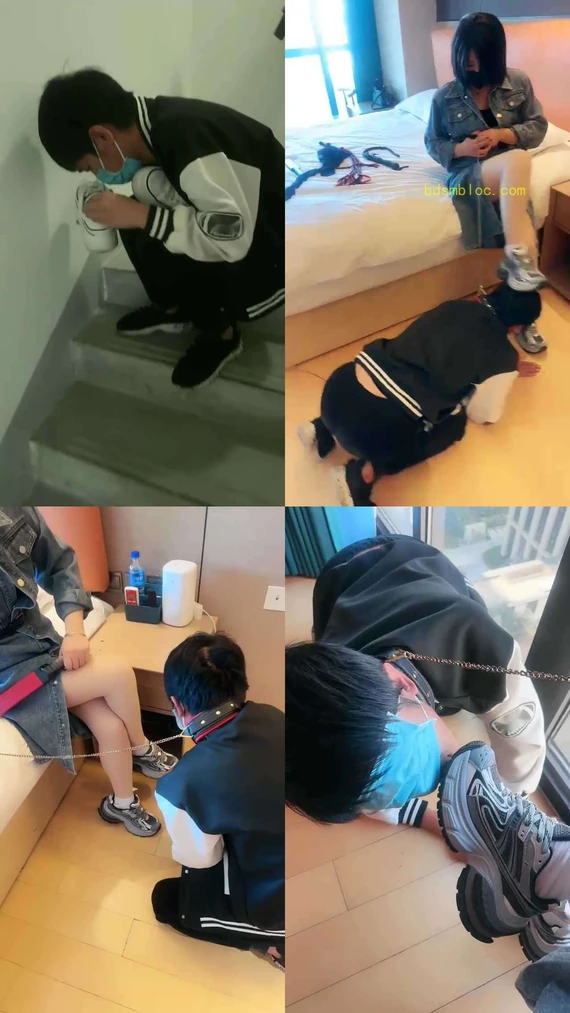 【伊潼】偷闻鞋子被发现-运动鞋白袜踩虐