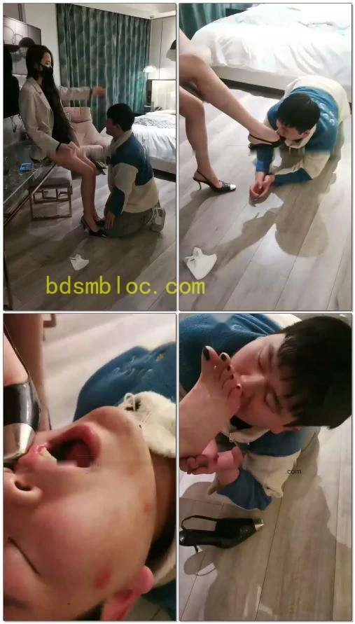 【皮皮】脚深喉加耳光的调教