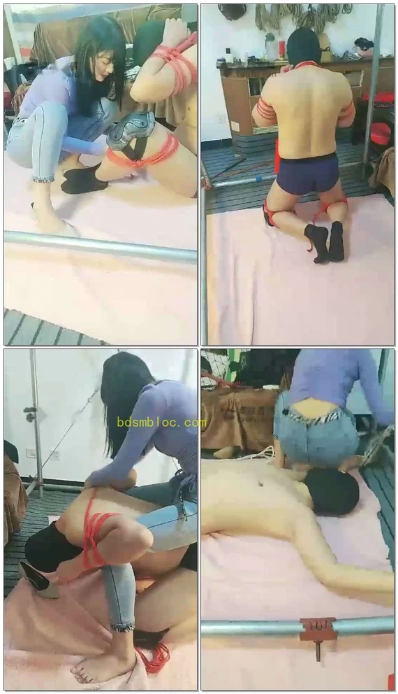 【爽爷儿】逗狗舔脚深喉