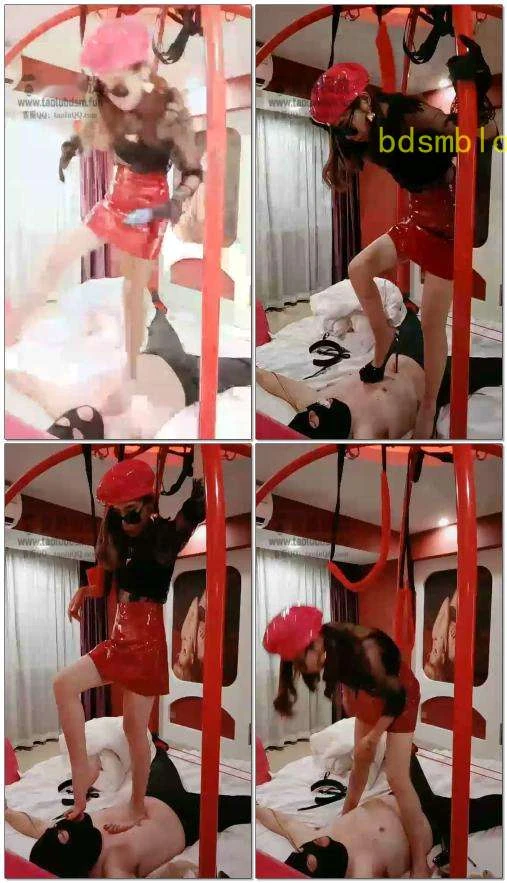 【多多S】强制骚逼！五花大绑，脚耳光，全体重踩脖子，强制深喉