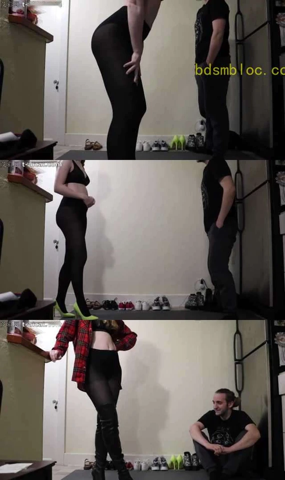 【欧美女王】黑丝女神连换9双美鞋疯狂踢裆!让贱狗品尝不同鞋子踢裆的滋味!