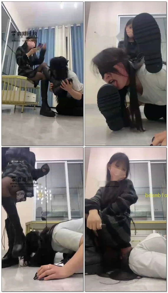 【阿月】耳光踩踏母狗