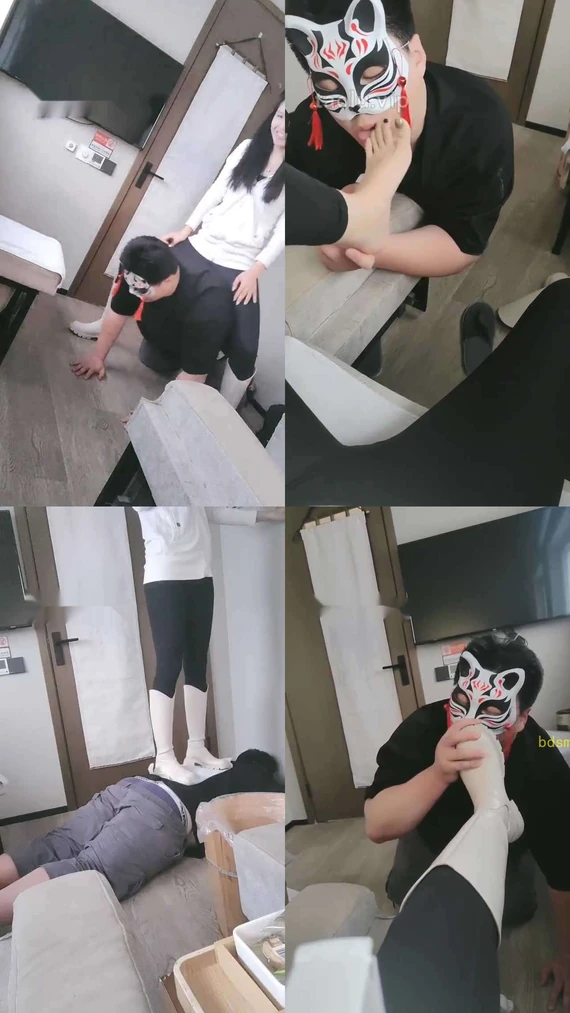 【未知女主】开发小胖 全体重踩踏