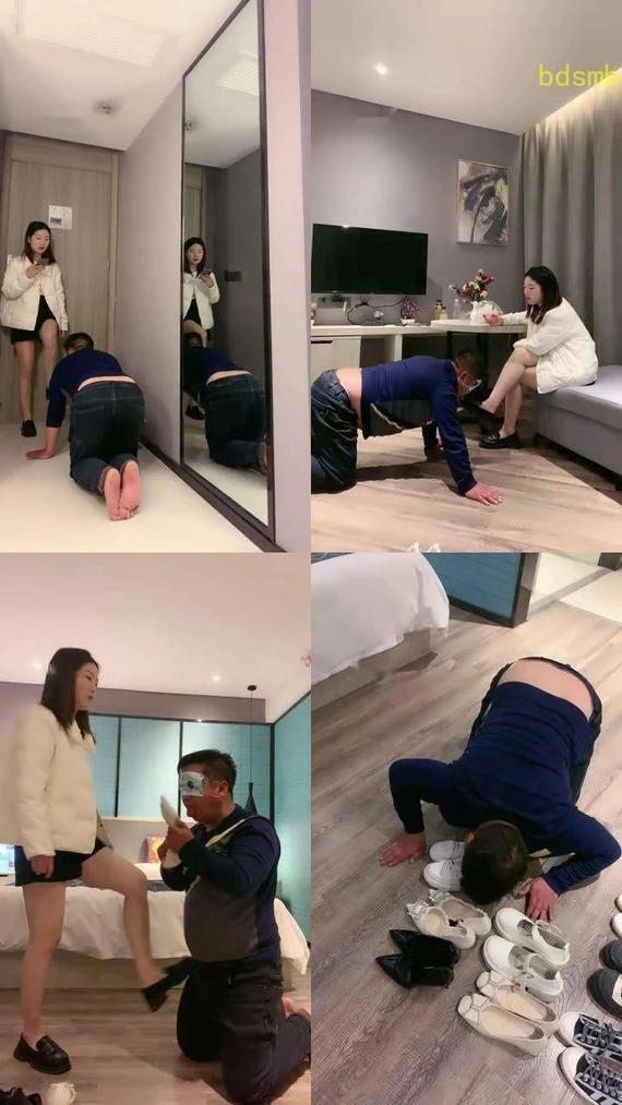 【小雅老师】强制吸香水/喝圣水/舔脏鞋底/踹狗头/耳光