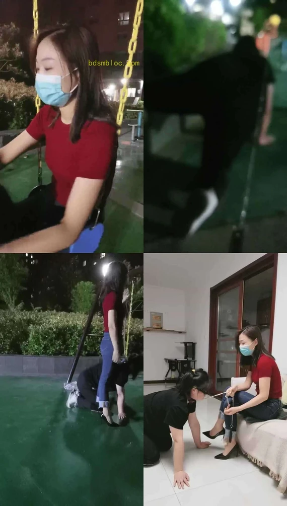 【凌儿女神】夜间小区溜母畜