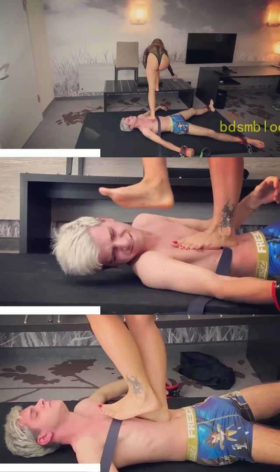 【欧美女王】德国女主 44码脚跳踩小奶狗