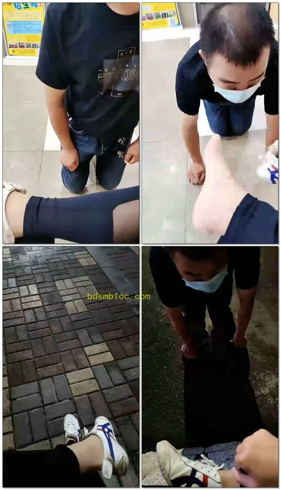 【艳主s】商场调奴，羞辱，当着保安面前下跪