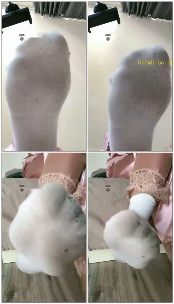 【清清sama】第一视角脏棉袜脚底羞辱