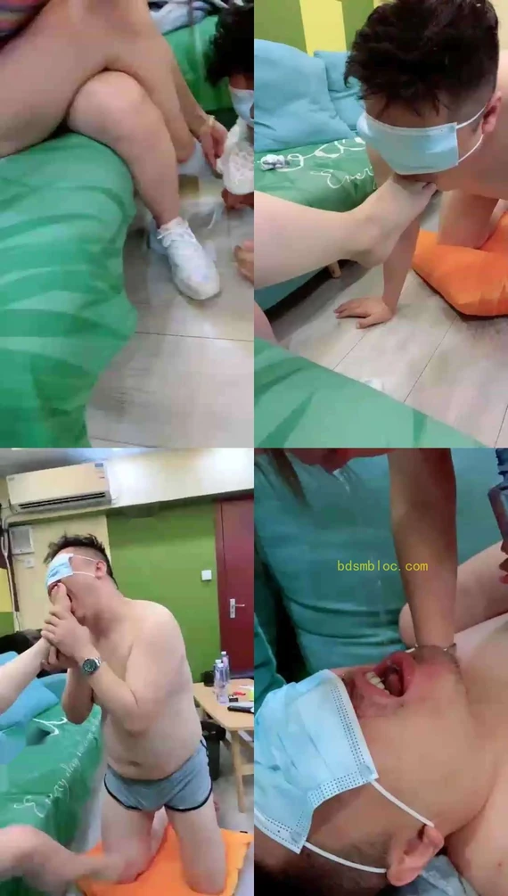 【暖暖s】午夜调狗，踩踏，舔鞋底，耳光
