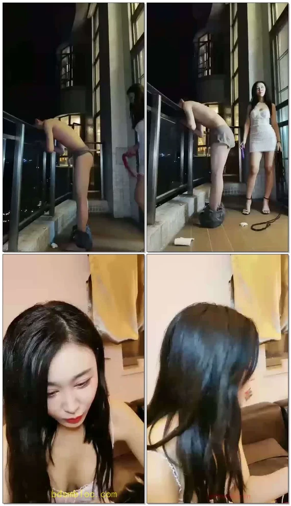 【夏芙小公主】在邻居的注视下接受露出调教