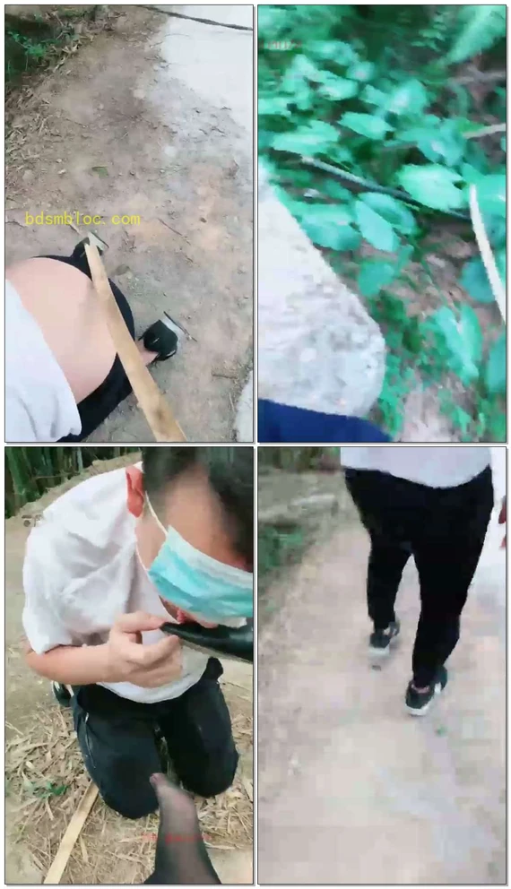 【郭照Queen】户外打狗舔鞋袜