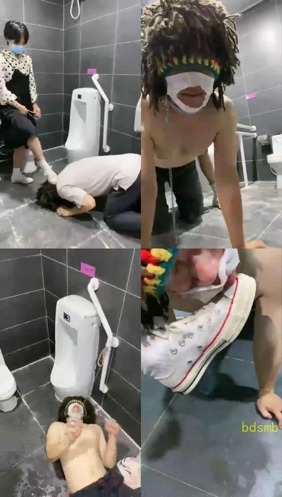 【美离子】厕所调教，鞋底清洁器赏赐圣水，帆布鞋白袜【43分钟】【普清】