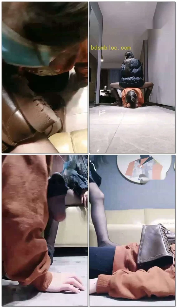 【佳影】长靴黑丝开发小母狗