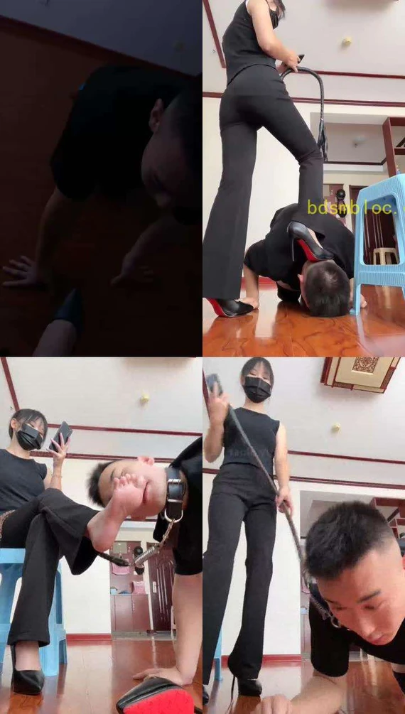 【悦主】调教脚奴舔脚深喉