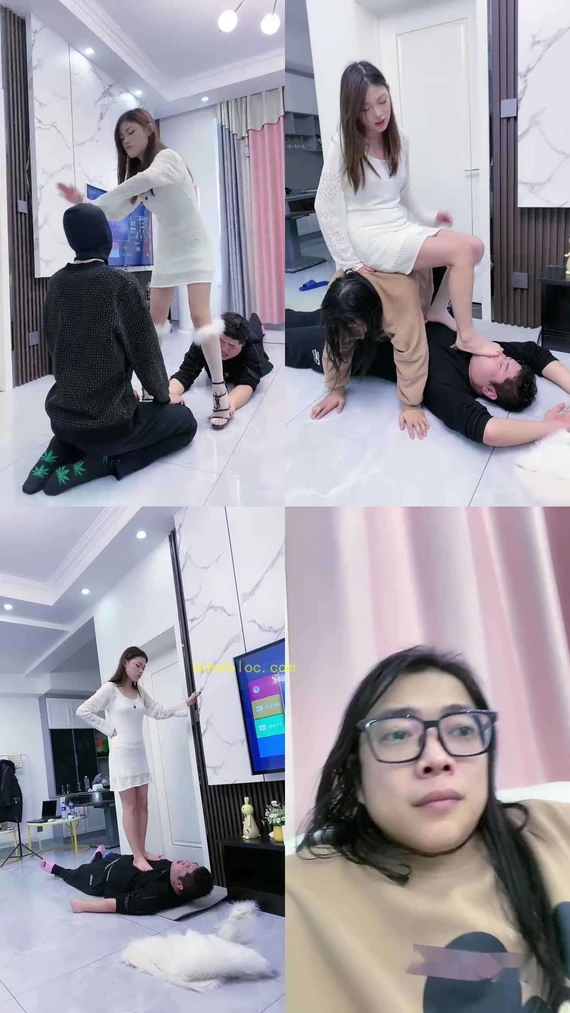 【麋鹿银儿】暴力踩踏虐慕名求死奴