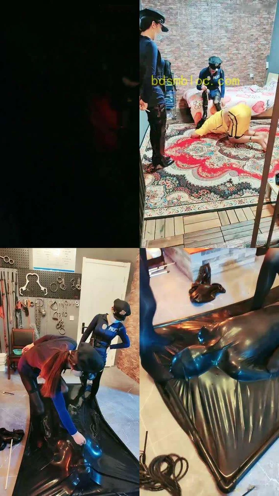【圈养基地】乳胶床窒息踩踏黄金圣水今天玩新狗