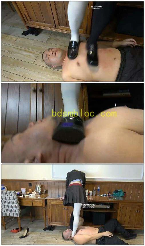 【领主老大】皮鞋鞋跟暴踩全体重踩脖窒息