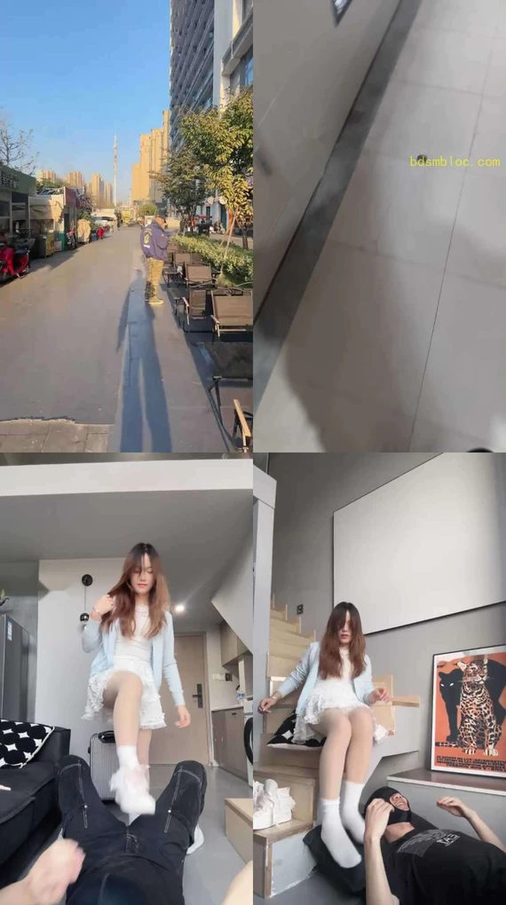 【狗哥】路边开发-小白鞋白袜踩踏/连环踢裆