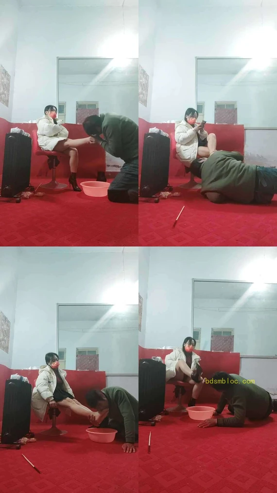 【沐颜s】老狗牛奶舔脚圣水面包