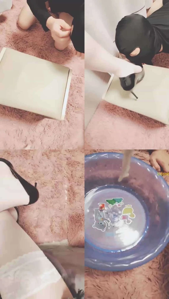 【灵竹】踩舌头，丝袜喂水