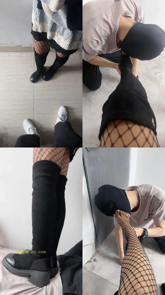 【狗哥】开发路人小姐姐-长靴网袜踩虐