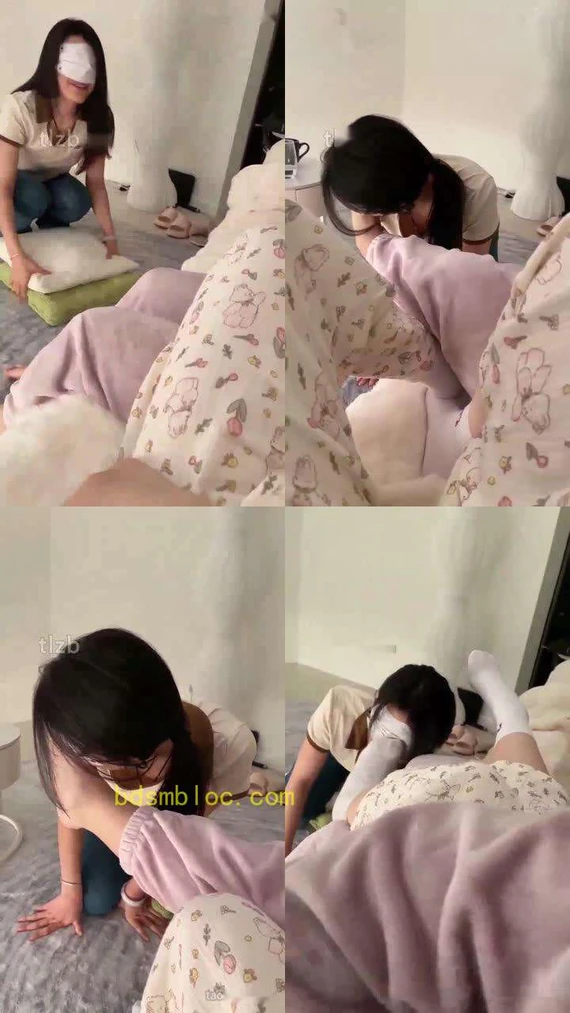 【橘子没熟】跟朋友KISS玩女奴