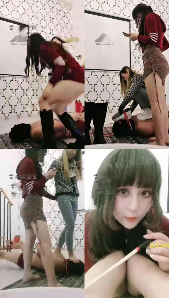 【宝儿s&amp;二宝s】双S全体重爆踩头手脚耳光