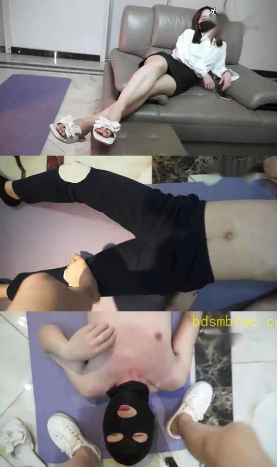 【黑丝诱惑】【沐沐】沐沐原味脏小白鞋踢裆踩踏