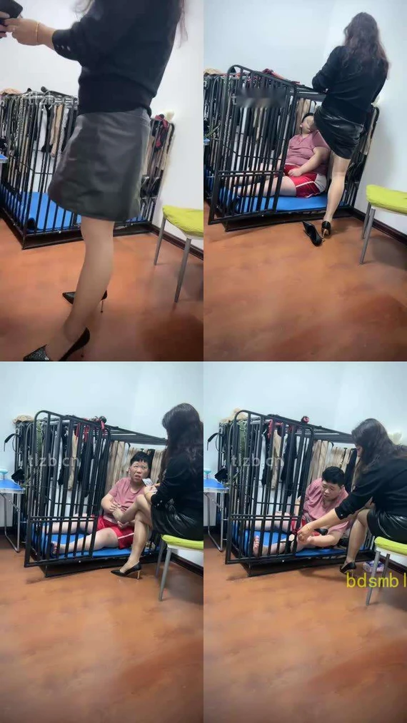 【冰色】囚禁狗笼恋足舔