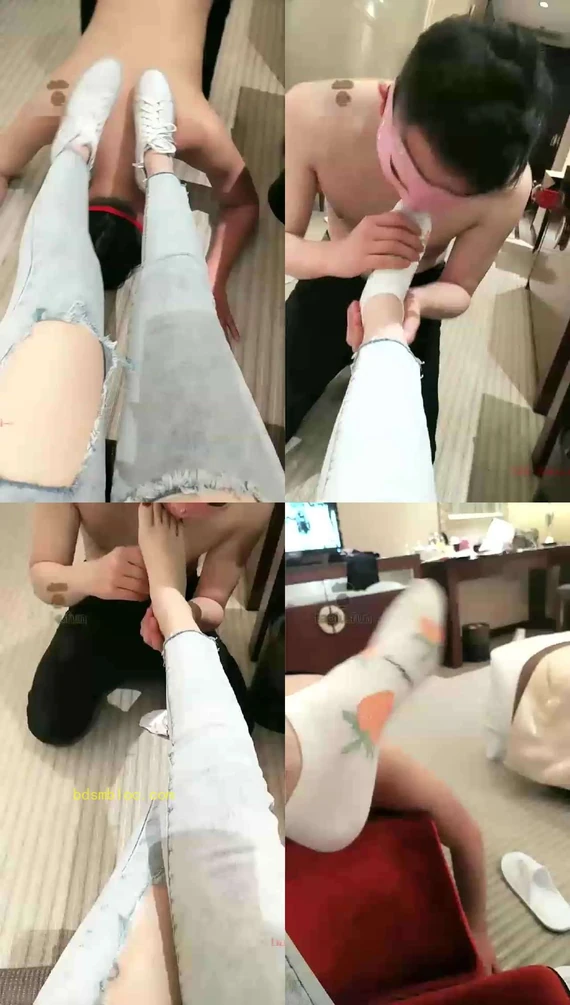 【甜心sss】小白鞋短袜虐贱狗
